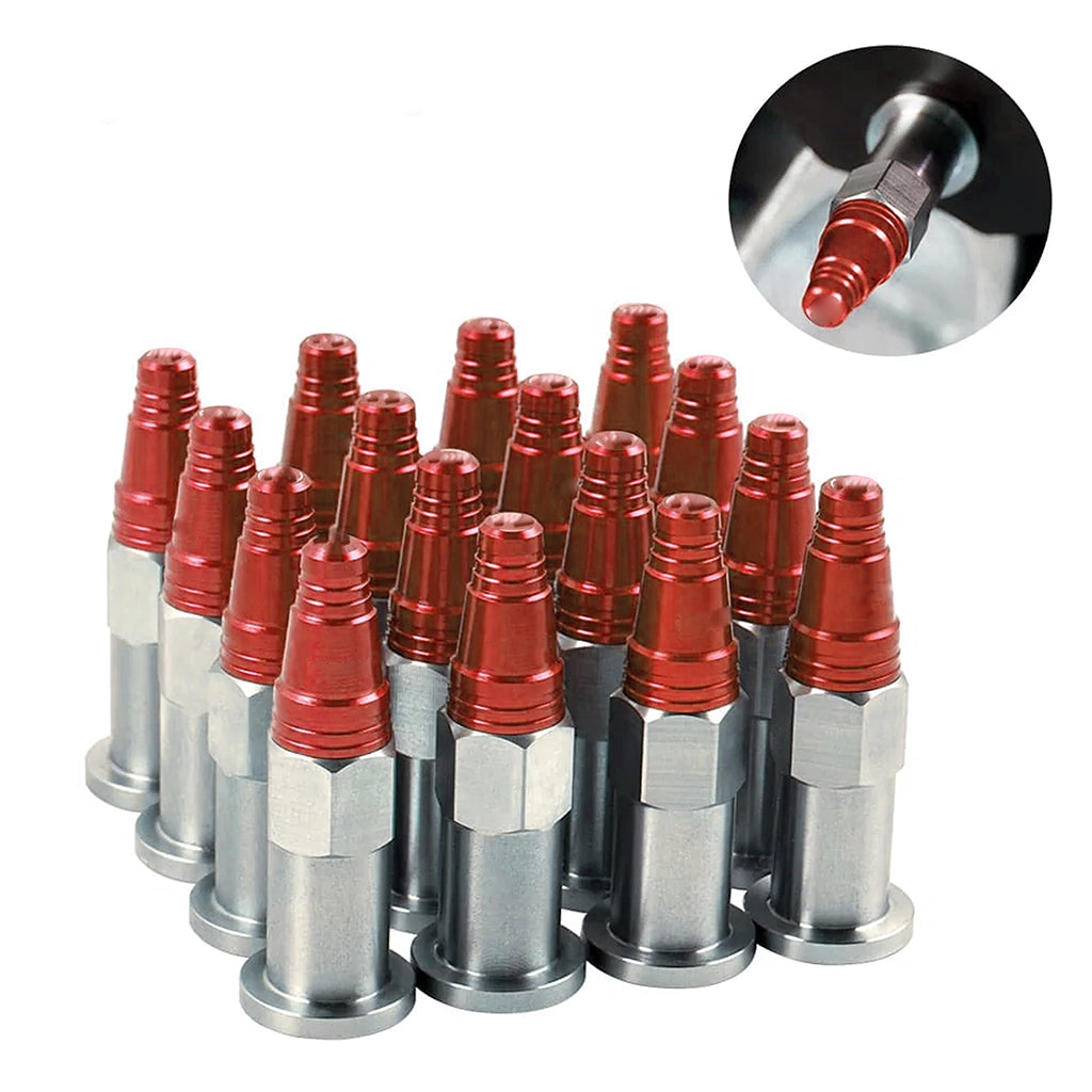 ATV 60mm Aluminum Wheel Lug Nuts For Yamaha Raptor 700R Red_3