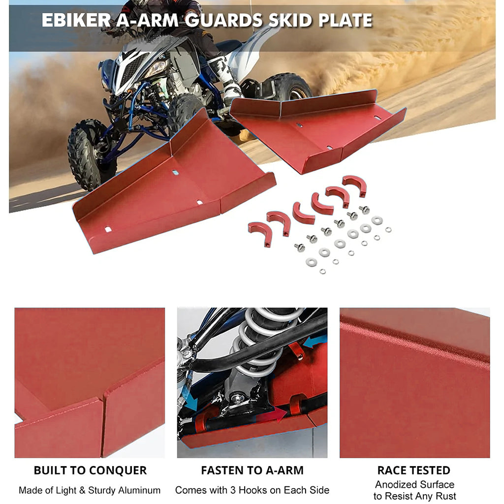 Red A Arm Guard For Yamaha Raptor 