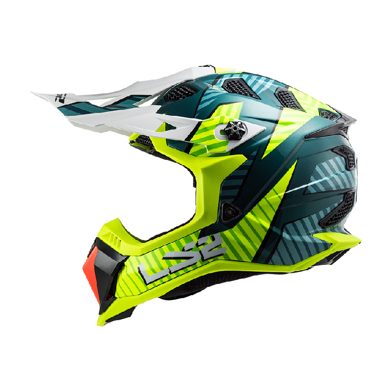 خوذة ls2  SUBVERTER EVO MX700  سبفيرتور ايفو ام اكس 700 استرو كوبالث   H- V  بلون أصفر AK-609228   