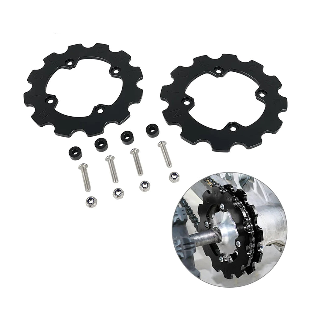 ATV Dual Sprocket Guard For Yamaha Raptor 700 YFM700R 2012-20 Black, Blue & Red_1