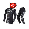 قميص O'NEAL Racing Element Attack V.23 Offroad MTB بأكمام طويلة وبنطلون أسود/أبيض - 069970