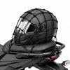 Motorcycle Helmet Bungee Cargo Luggage Net with Hooks Black_1