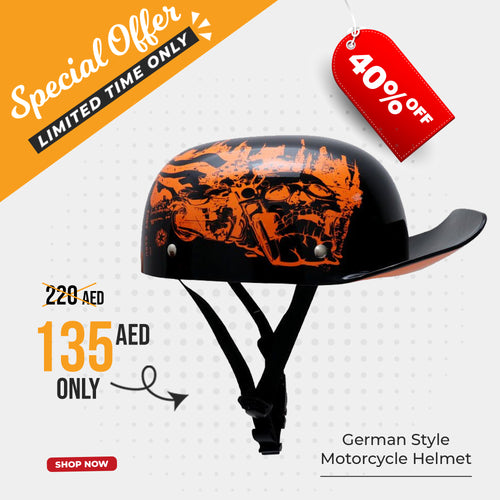 Checkout Surprise: Retro Cap Style Half-Face Helmet 835589