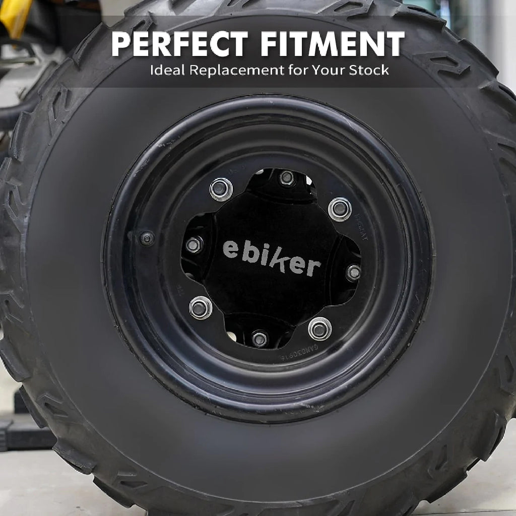 فواصل مركزية وحامي لمحور العجلة الأمامية لرابتور 700 Yamaha Raptor 700700R 2014-2021 - أسود ، قطعتان