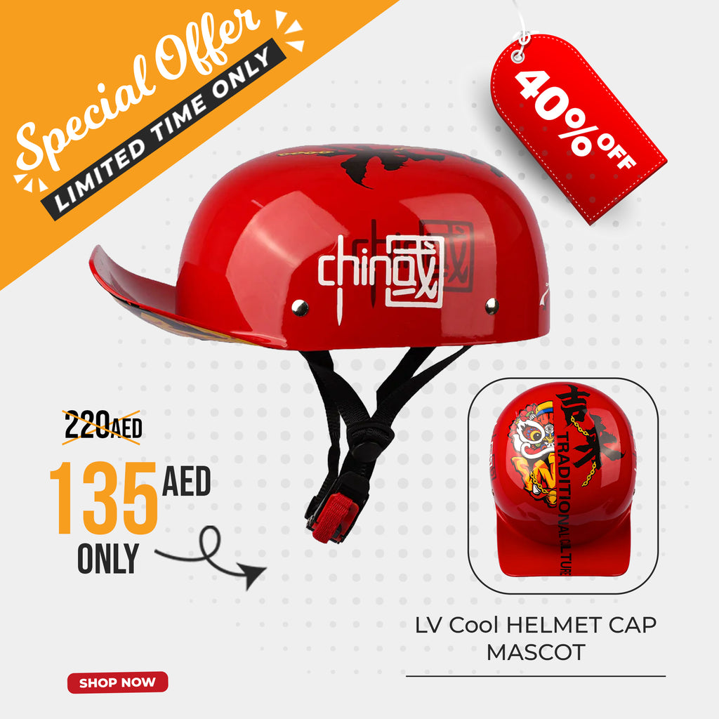 Checkout Surprise: Retro German Style Open Face Baseball Cap Moped & Cruiser Helmet - 835639