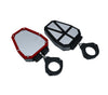 Framed Heavy Duty Aluminum Alloy UTV rearview Side mirror