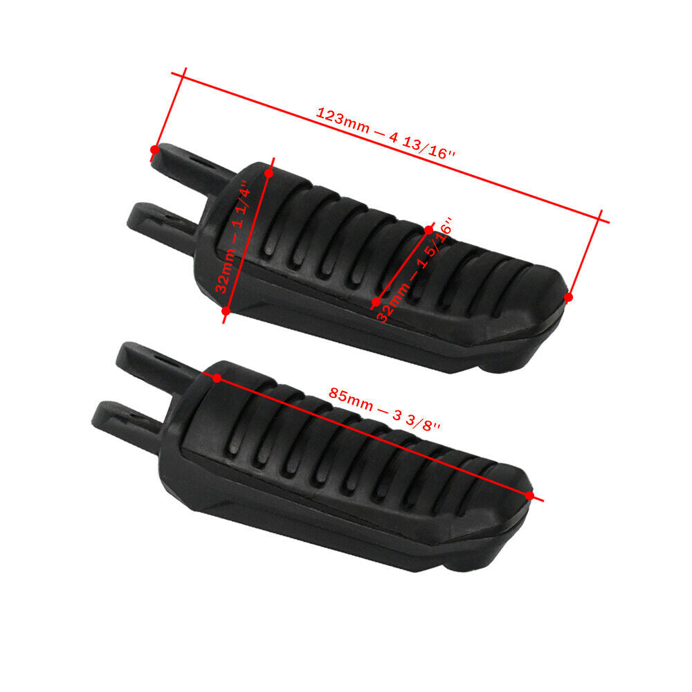 Universal Fit Motorcycle Front Footrest Foot Peg Pair_2