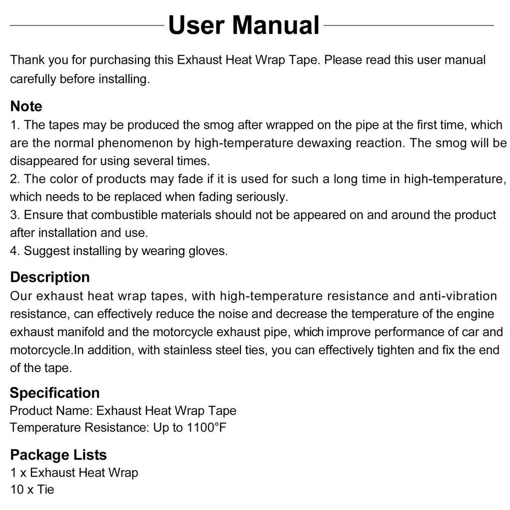 Exhaust Heat-Wrap 5CM x 10M yellow_5
